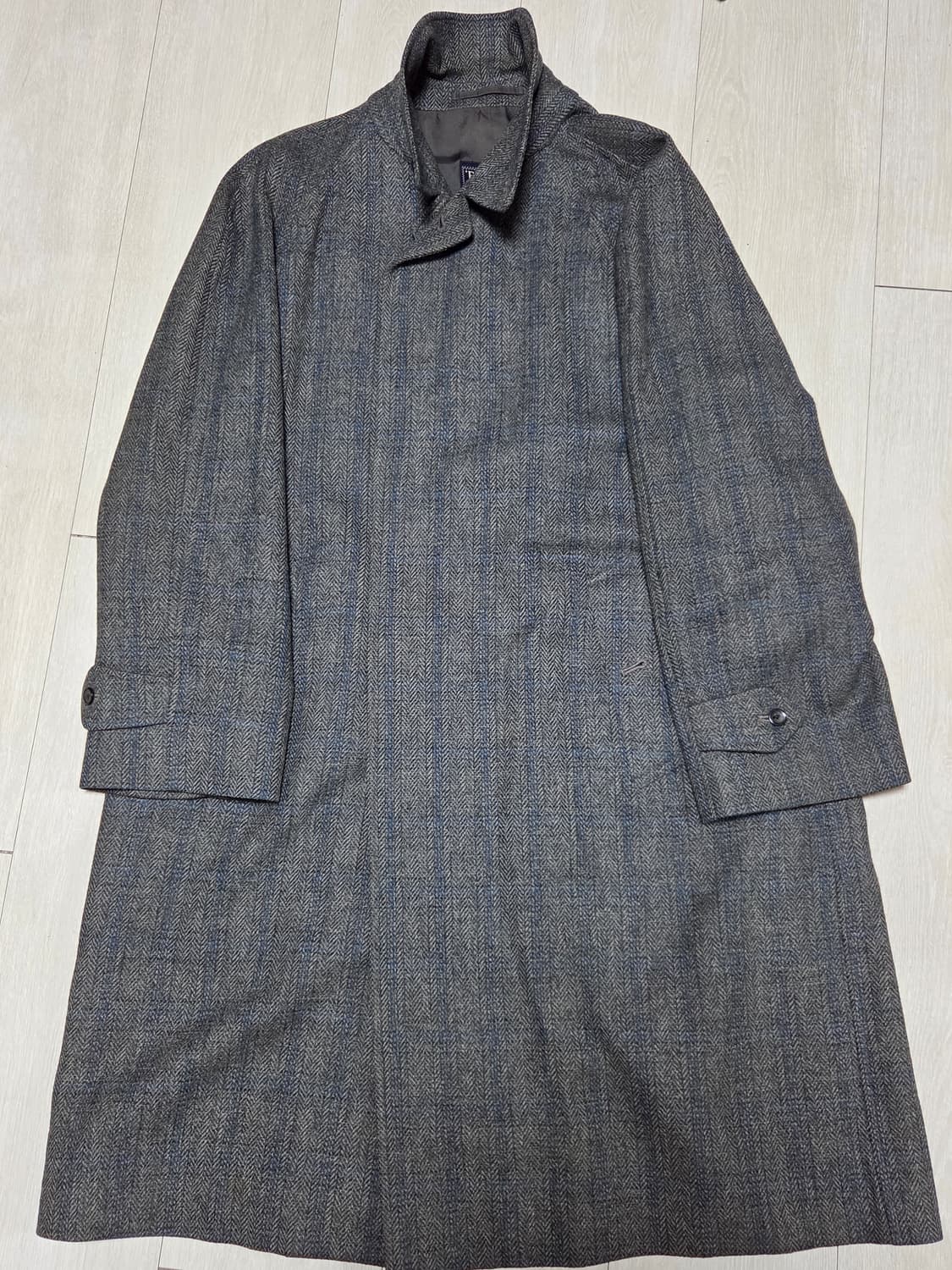 빈티지 버버리 트위드 헤링본 코트 상품이미지1