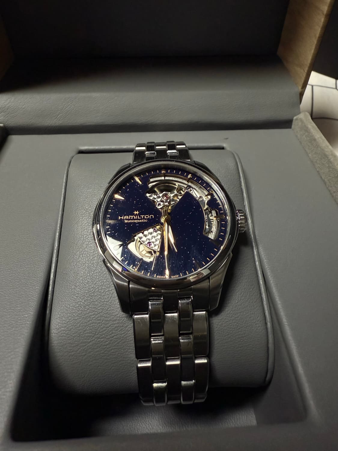 해밀턴 재즈마스터 신상! 36m오픈하트 미드나잇블루 상품이미지2