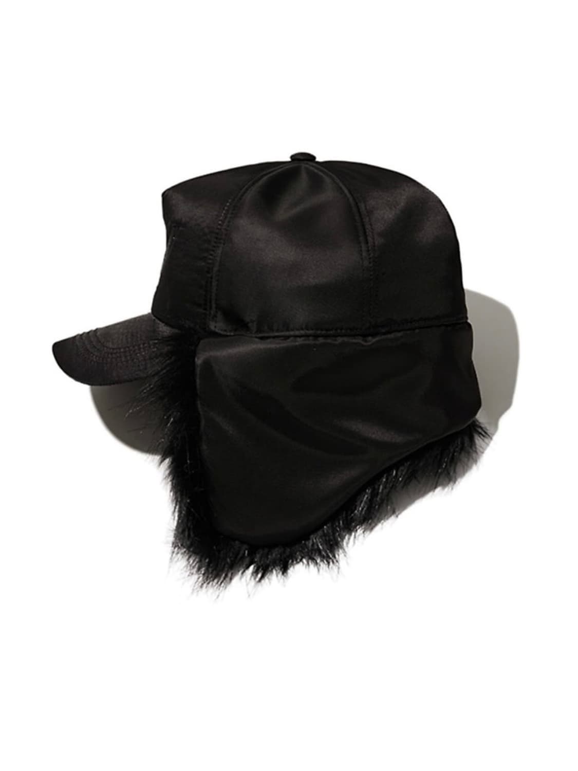 에스파 닝닝 착용) OPEN YY 오픈와이와이 이어플랩 털 모자 상품이미지3