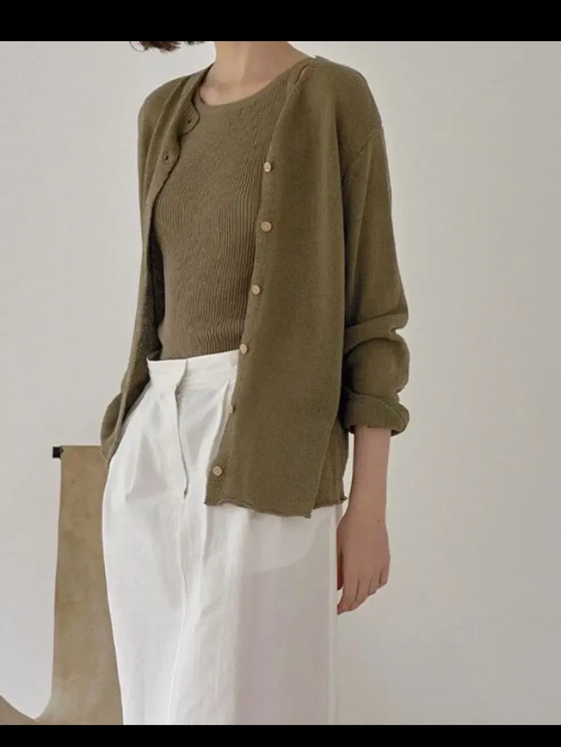 낫띵리튼 가디건 나시 세트 상품이미지4