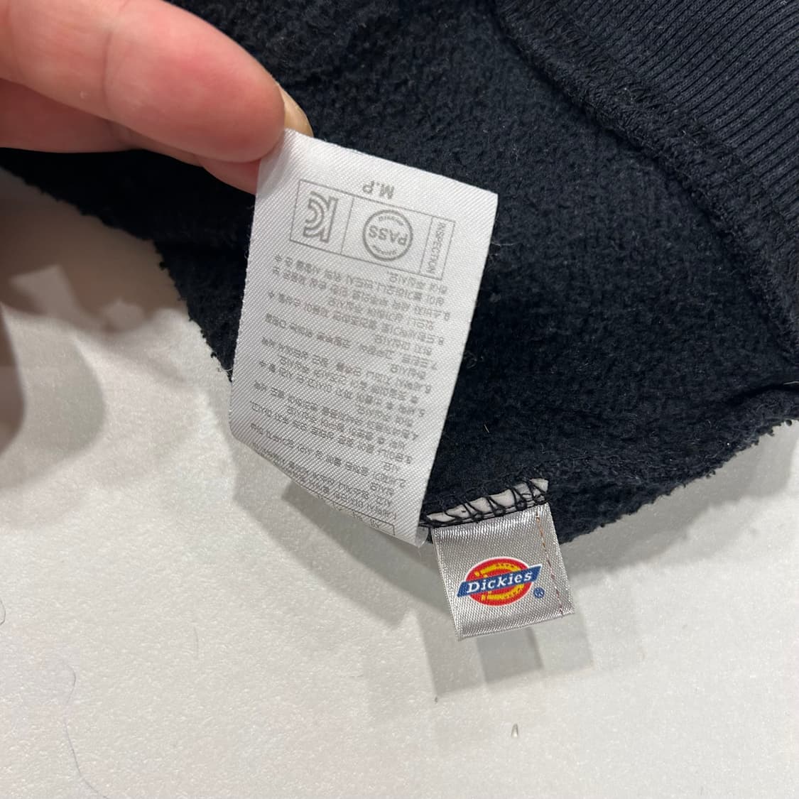 [M] 디키즈 스펠아웃 블랙 기모 후드집업 B56 상품이미지8
