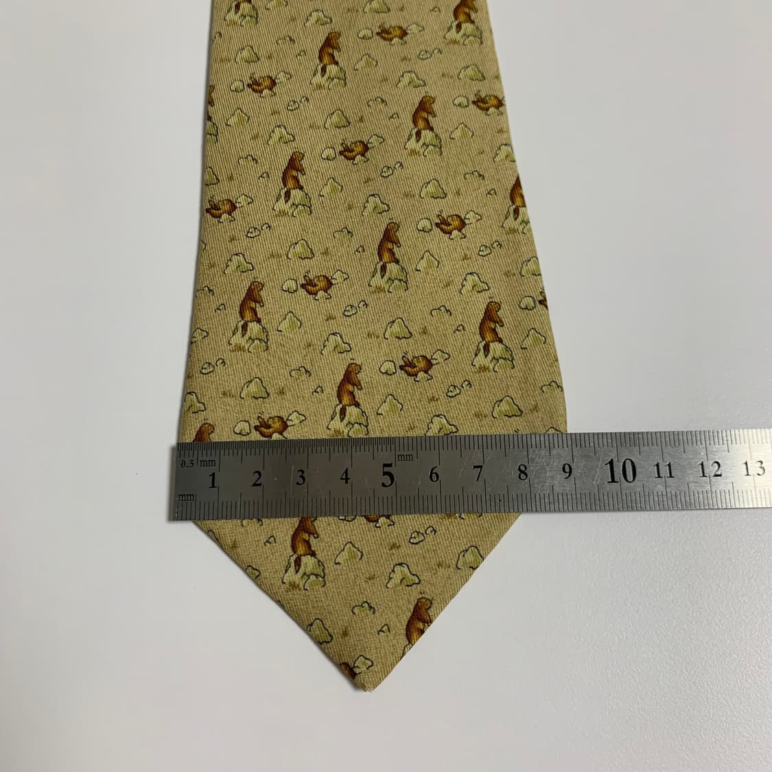 에르메스(HERMES) 프랑스 명품 100실크 혼주 정장넥타이 A+등급 상품이미지10