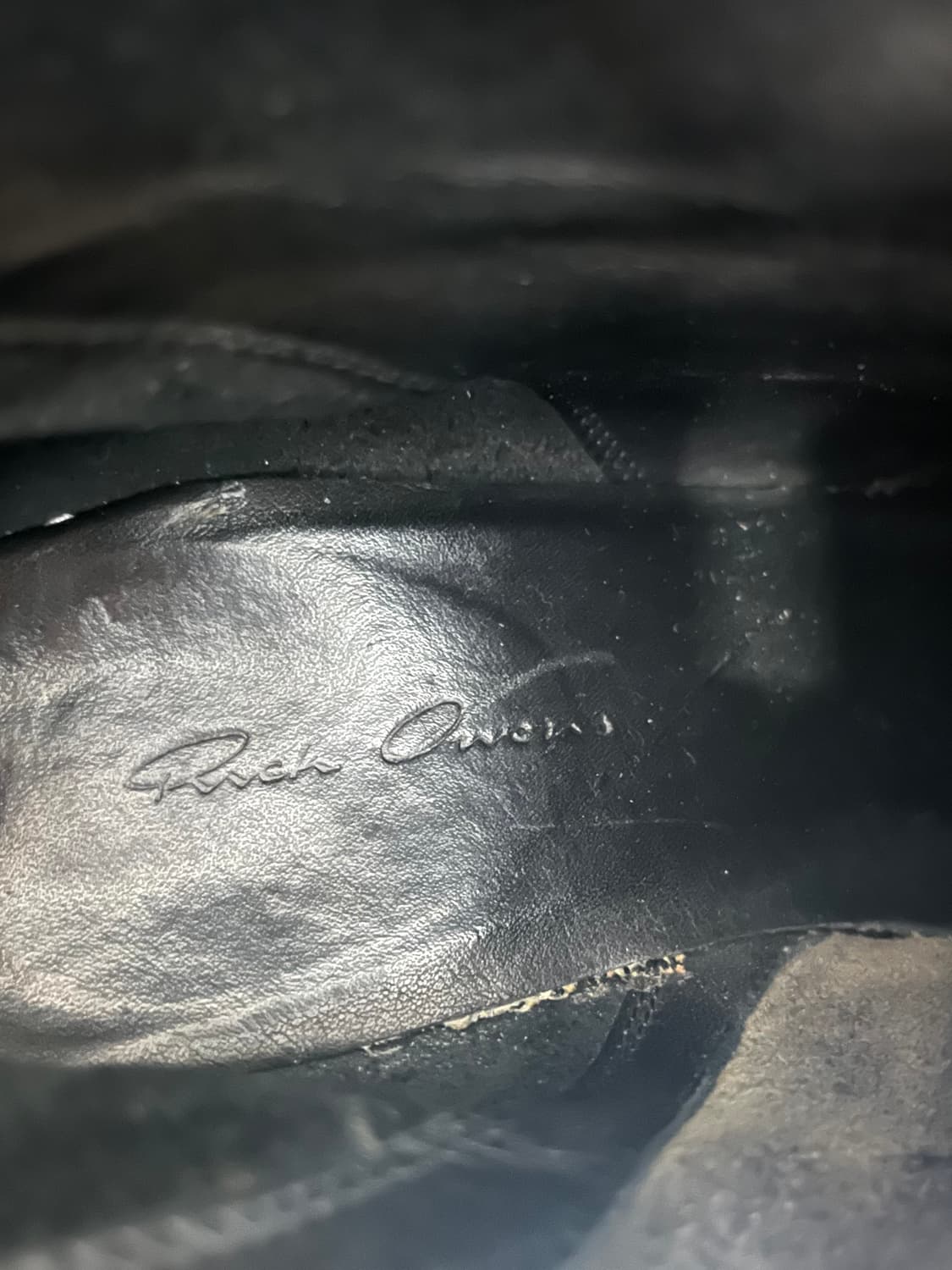 릭오웬스 레더 웨지부츠 상품이미지5