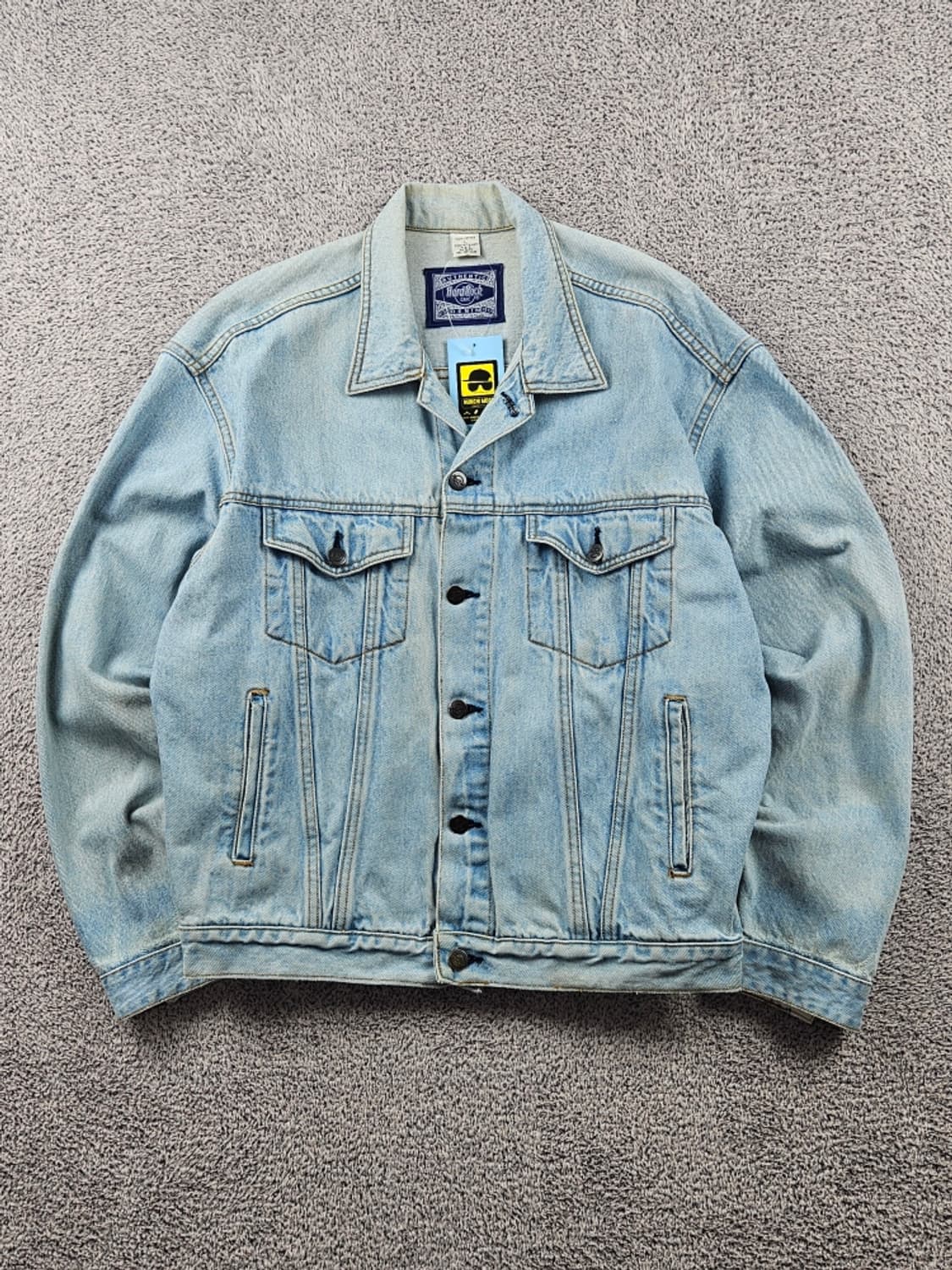 하드락카페 자수 백로고 데님 트러커 자켓 ( L ) / 9408 상품이미지4