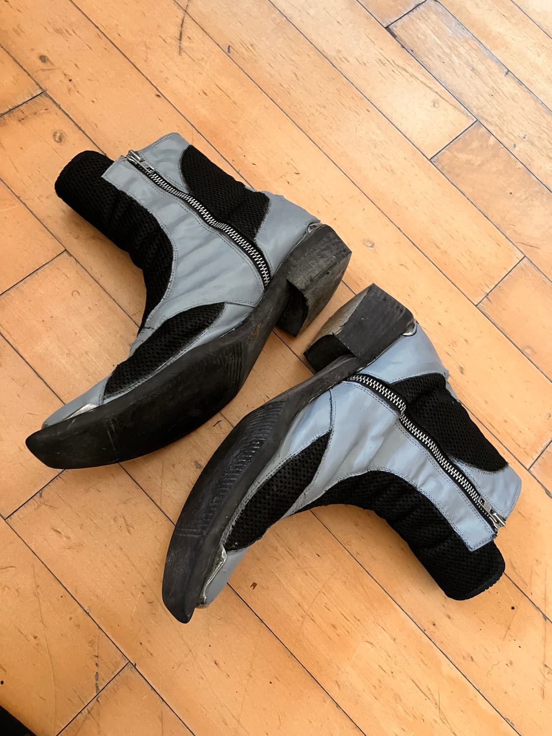 Japanese 90s 빈티지 크랙 패널 롱노즈 웨스턴부츠 275 상품이미지4