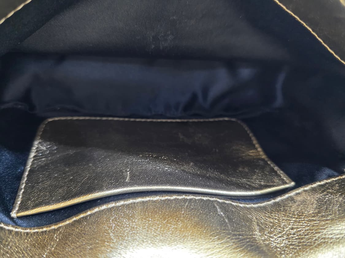 모스키노 바이커 레더 체인 숄더백 골드
 상품이미지10