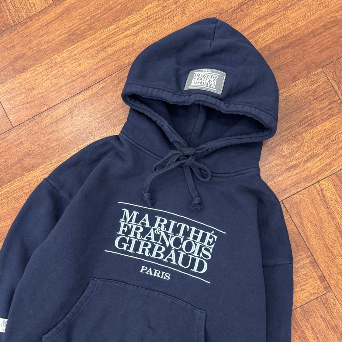 여성용 S 마리떼 프랑소와 저버 네이비 후드 티셔츠  상품이미지3