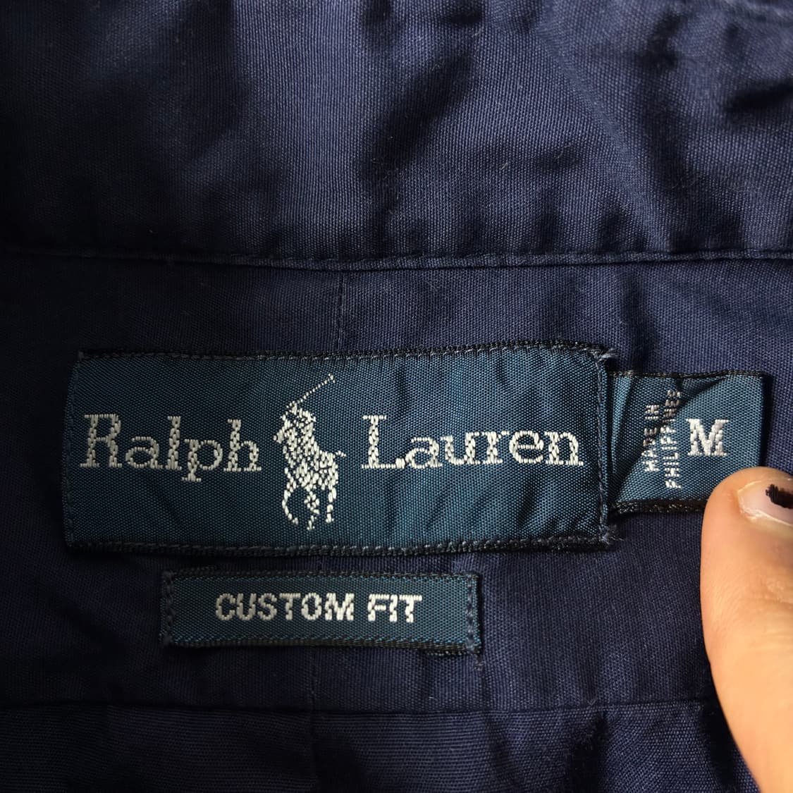 Polo  폴로 랄프로렌 자수 코튼 네이비 셔츠  상품이미지3