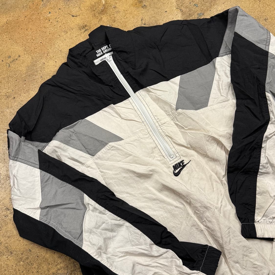 [정품/M] 나이키 아노락 바람막이 블랙 화이트 b8 상품이미지1