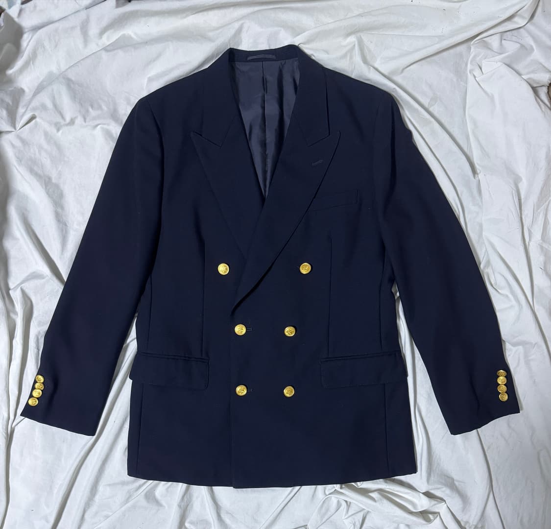 제이 프레스 더블 브레스티드 네이비 금장 버튼 블레이저 상품이미지1