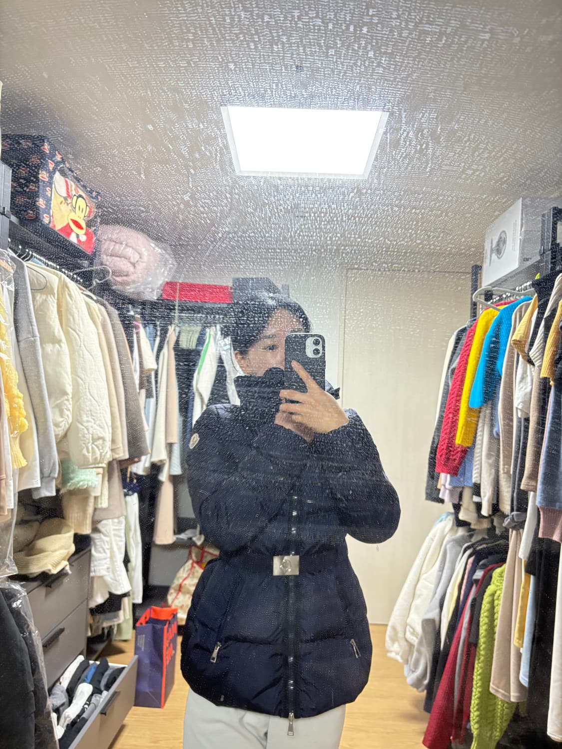 몽클레어 여성 네이비패딩 사이즈1 상품이미지2