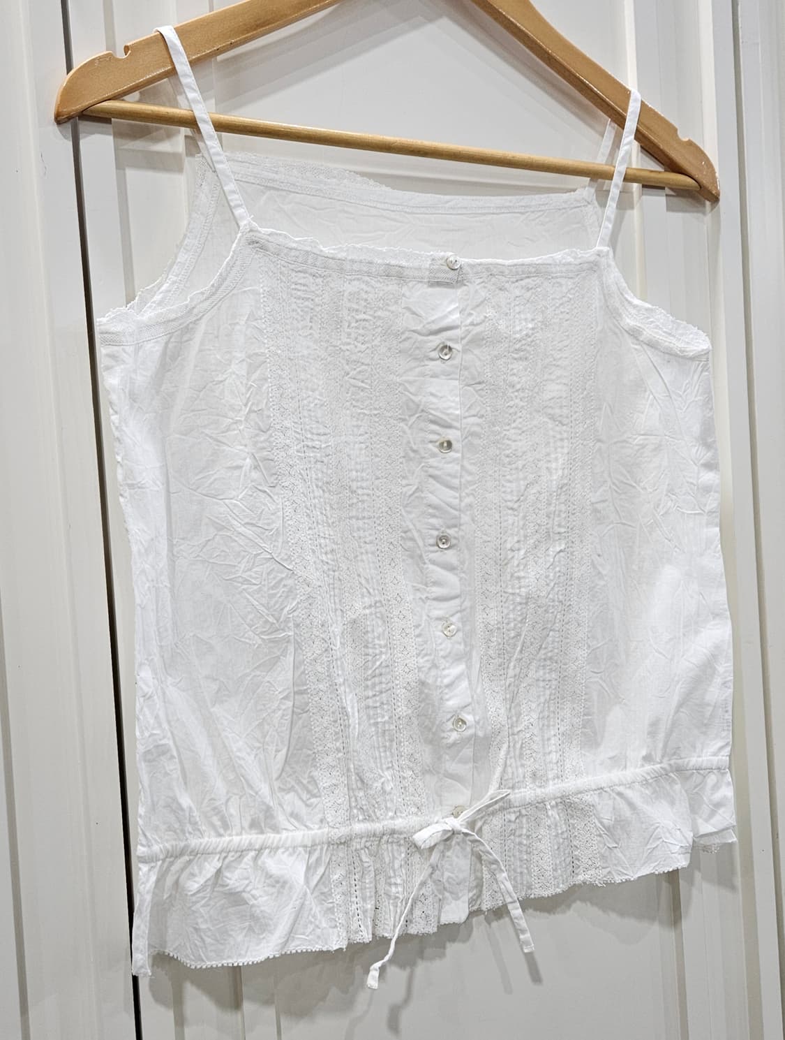 화이트 레이스 코튼 뷔스티에 상품이미지2