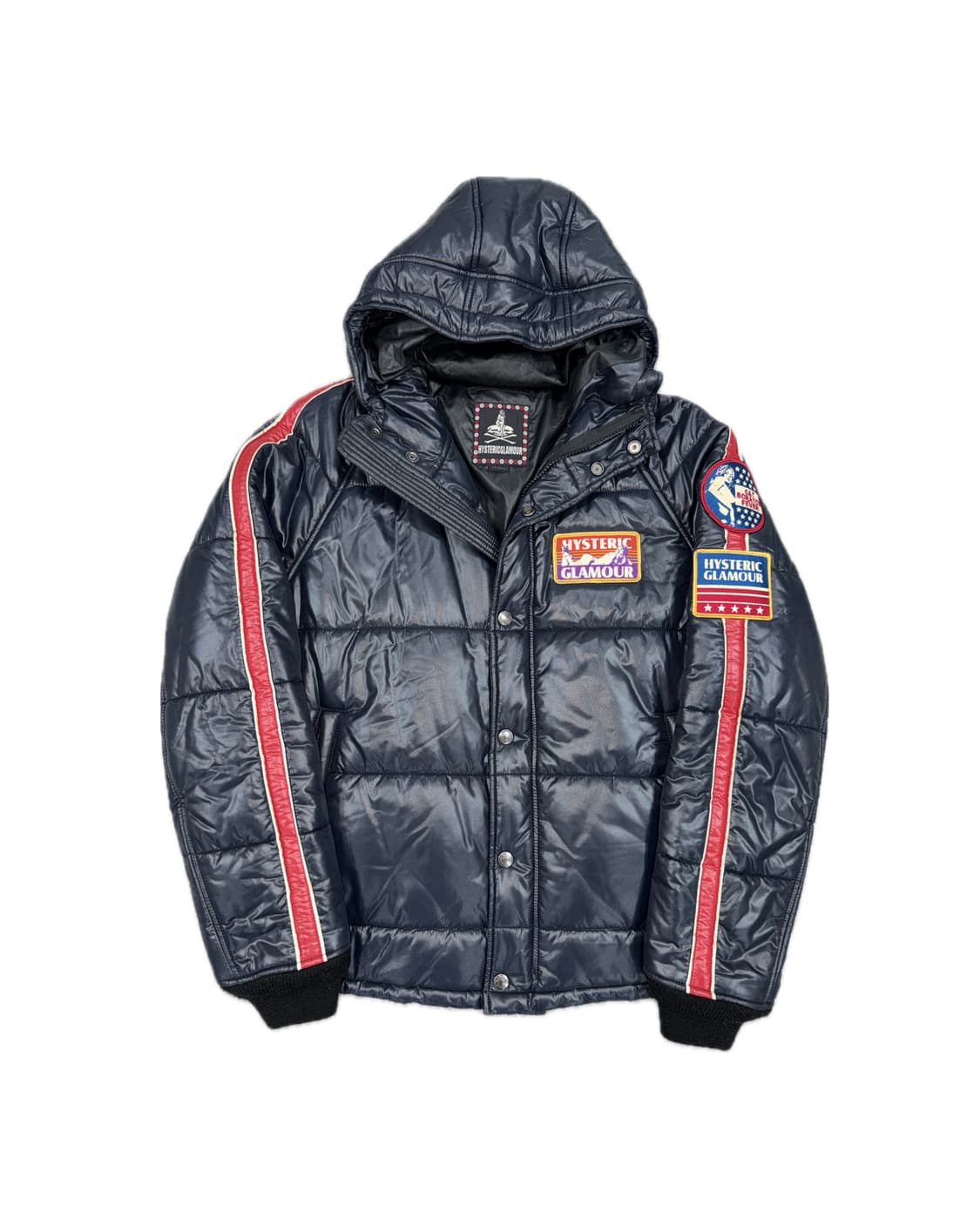 00‘s Hysteric Glamour 아카이브 패치 다운 패딩 점퍼 상품이미지1