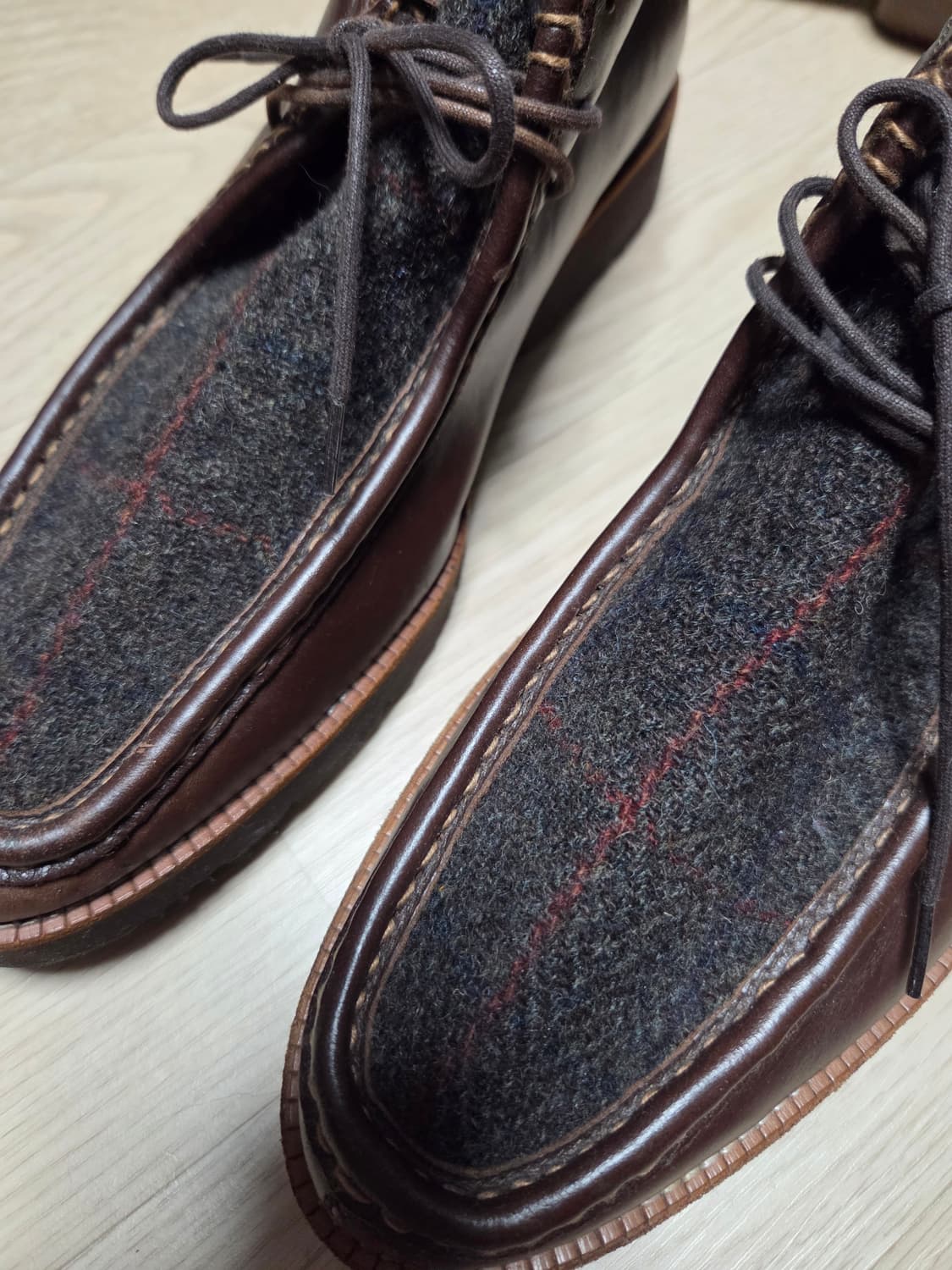 (2~3회 착용) BASSO 구두 트위드 처카 상품이미지4