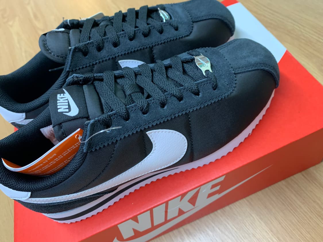 (W) 나이키 코르테즈 블랙 앤 화이트 상품이미지1