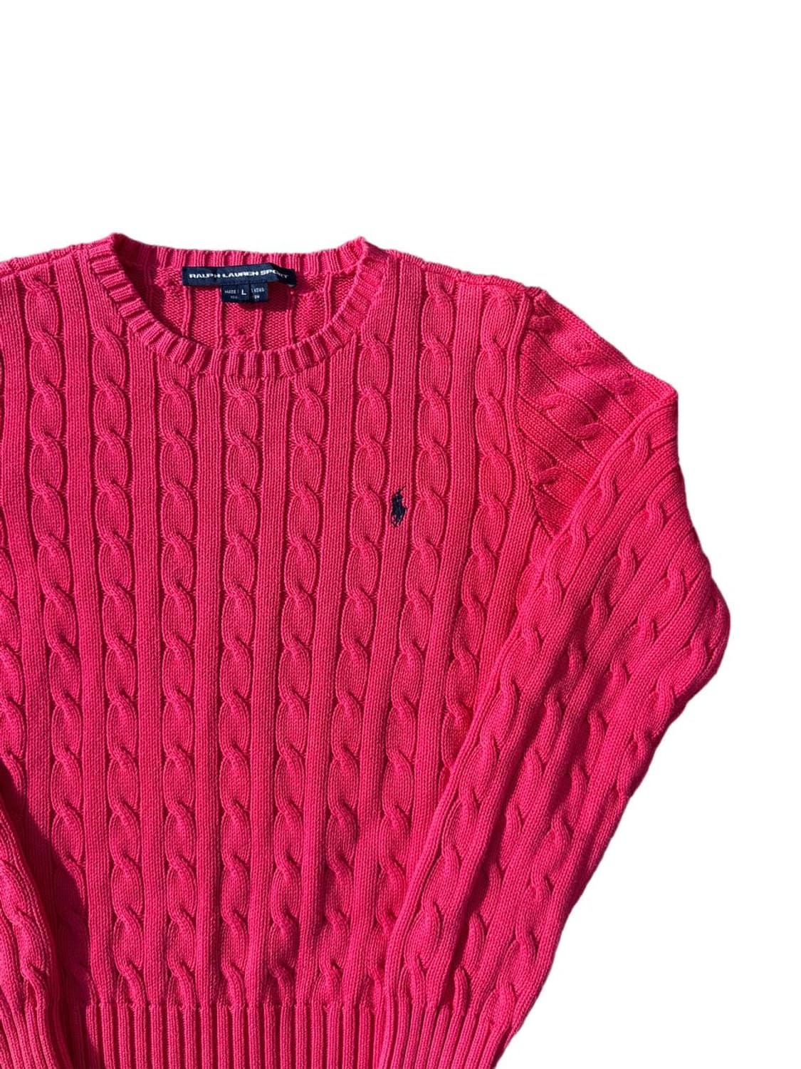 PRL sports cable cotton sweater 상품이미지3