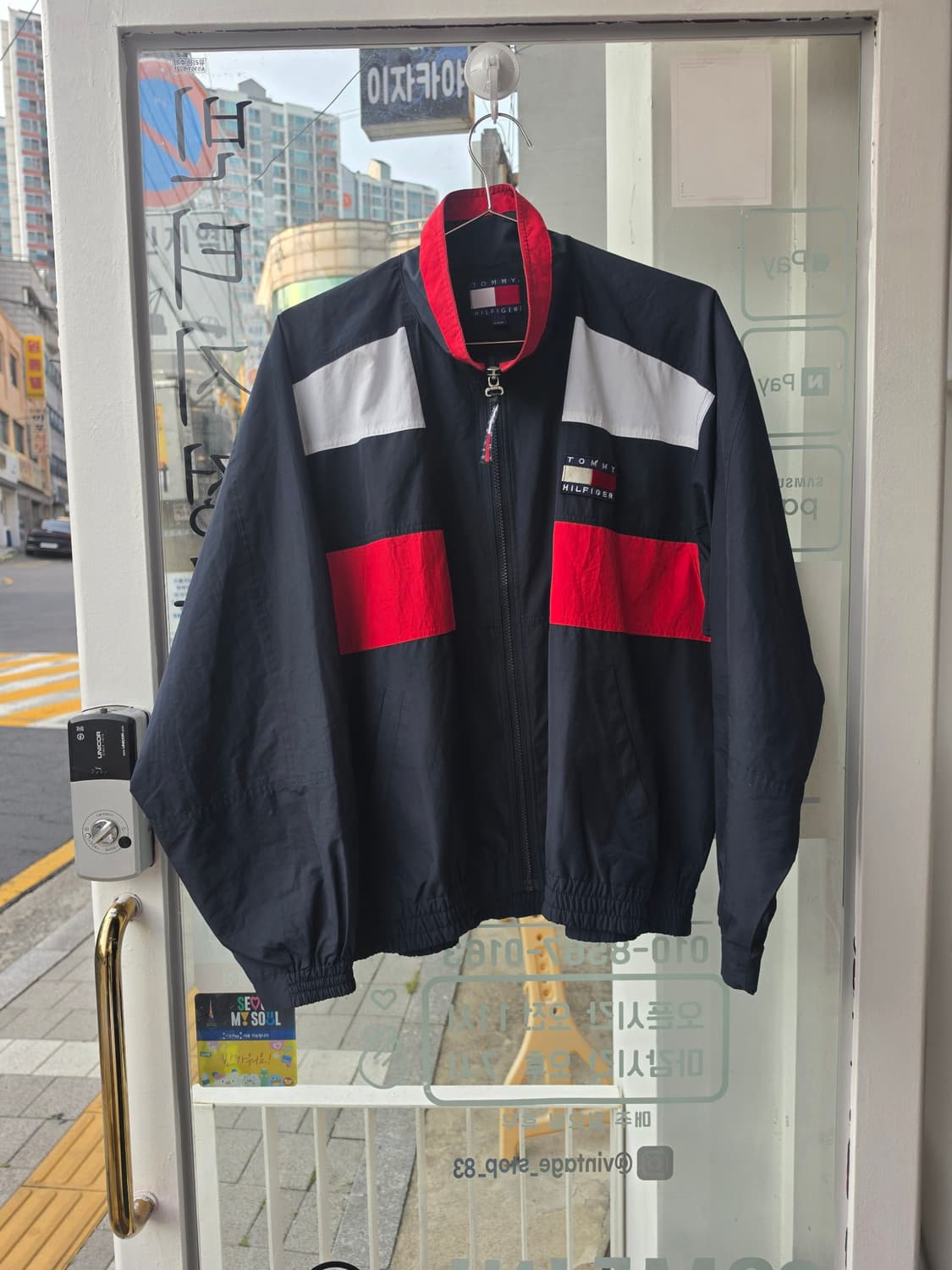 타미힐피거(Tommy Hilfiger) 올드스쿨 컬러블록 바람막이 상품이미지8