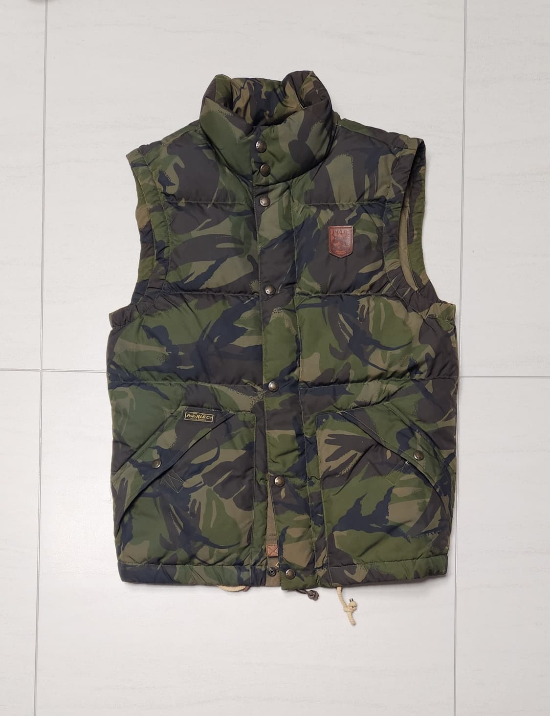 폴로 타이거카모 패딩 베스트 xs 상품이미지1