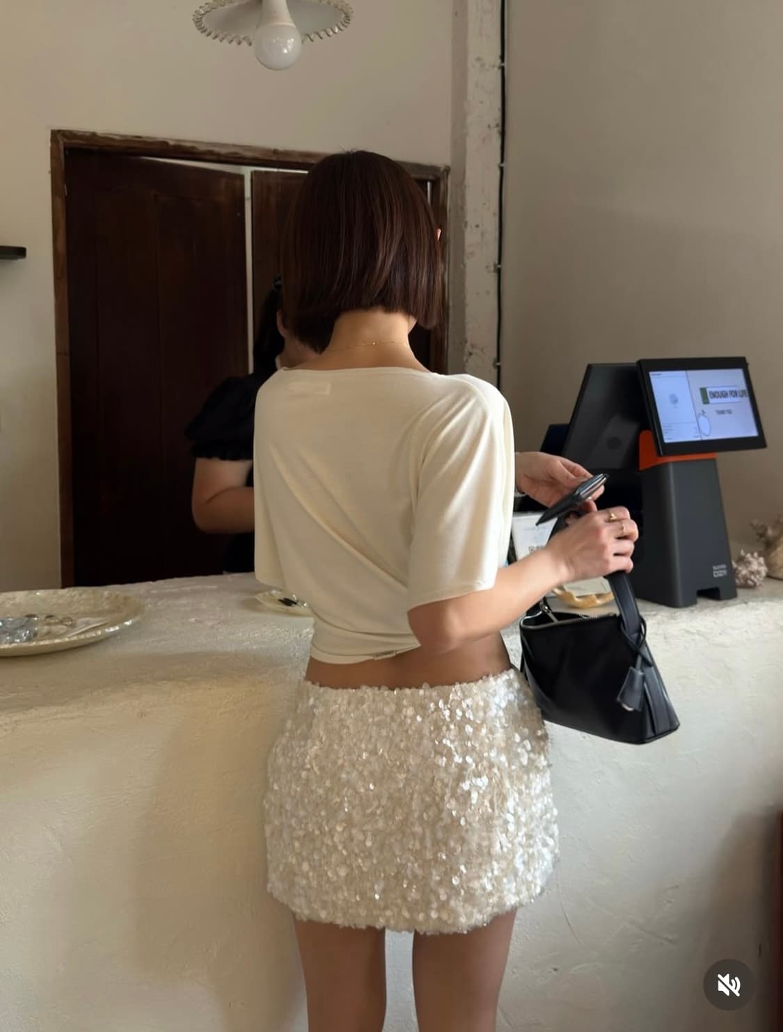 바로배송 / 새상품 - 글로니 CORE HALF TEE IVORY 상품이미지4