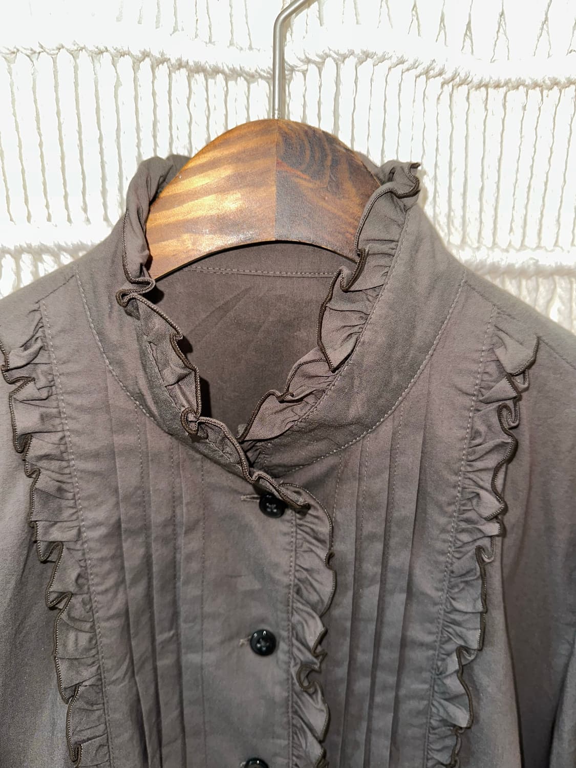 로맨틱 프릴 하이넥 셔츠 상품이미지2