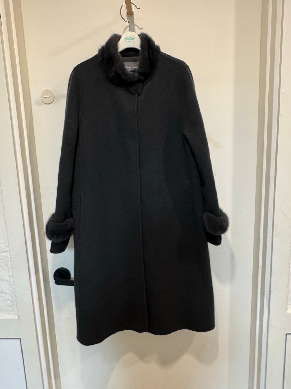 올리비아로렌 프리미엄 밍크퍼 울 캐시미어 코트 상품이미지2