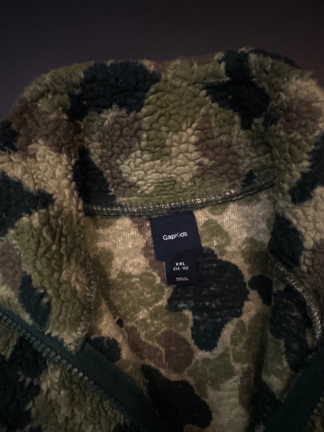 GAP 카모 플리스 M 상품이미지4