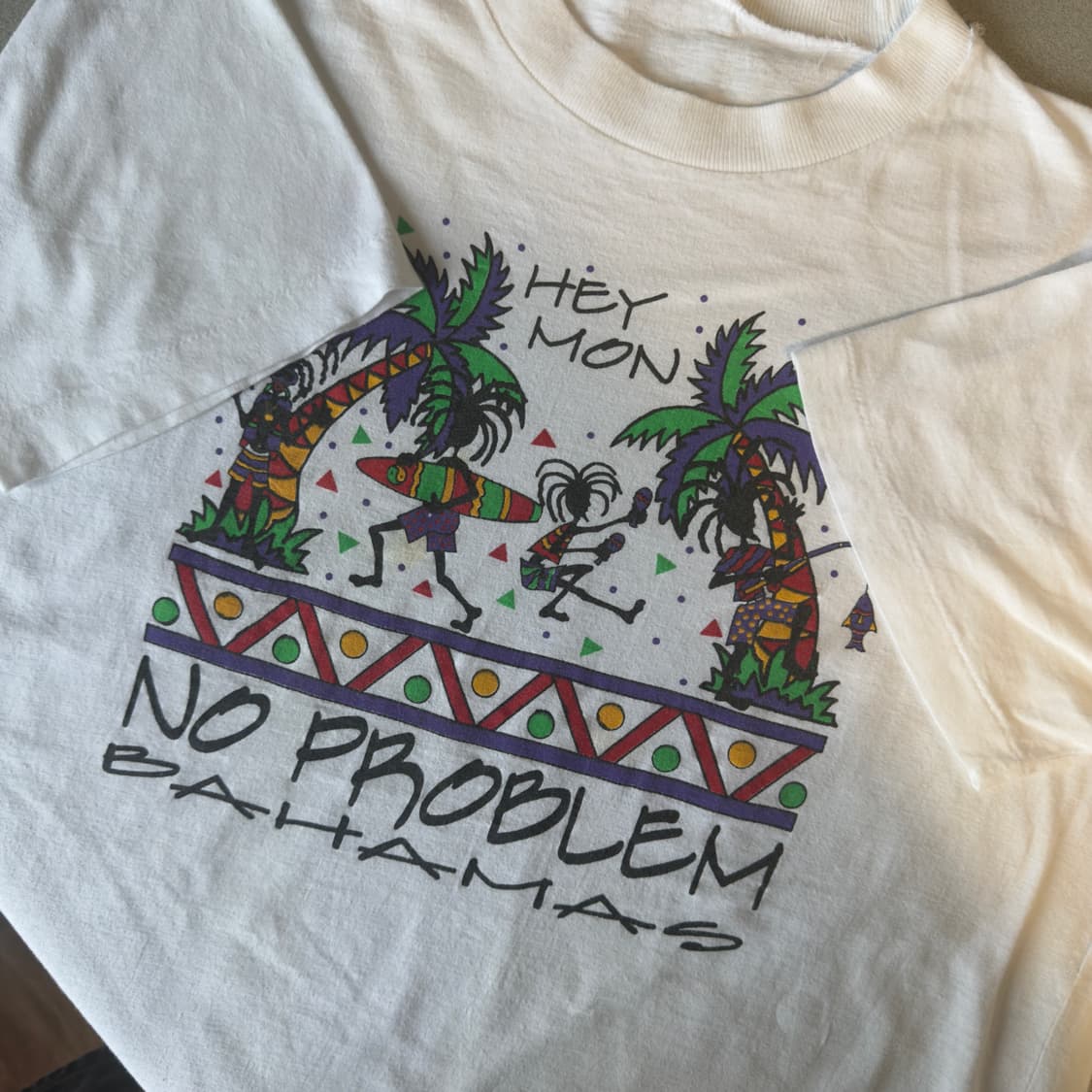 90s bahamas no problem 빈티지 티셔츠 상품이미지5