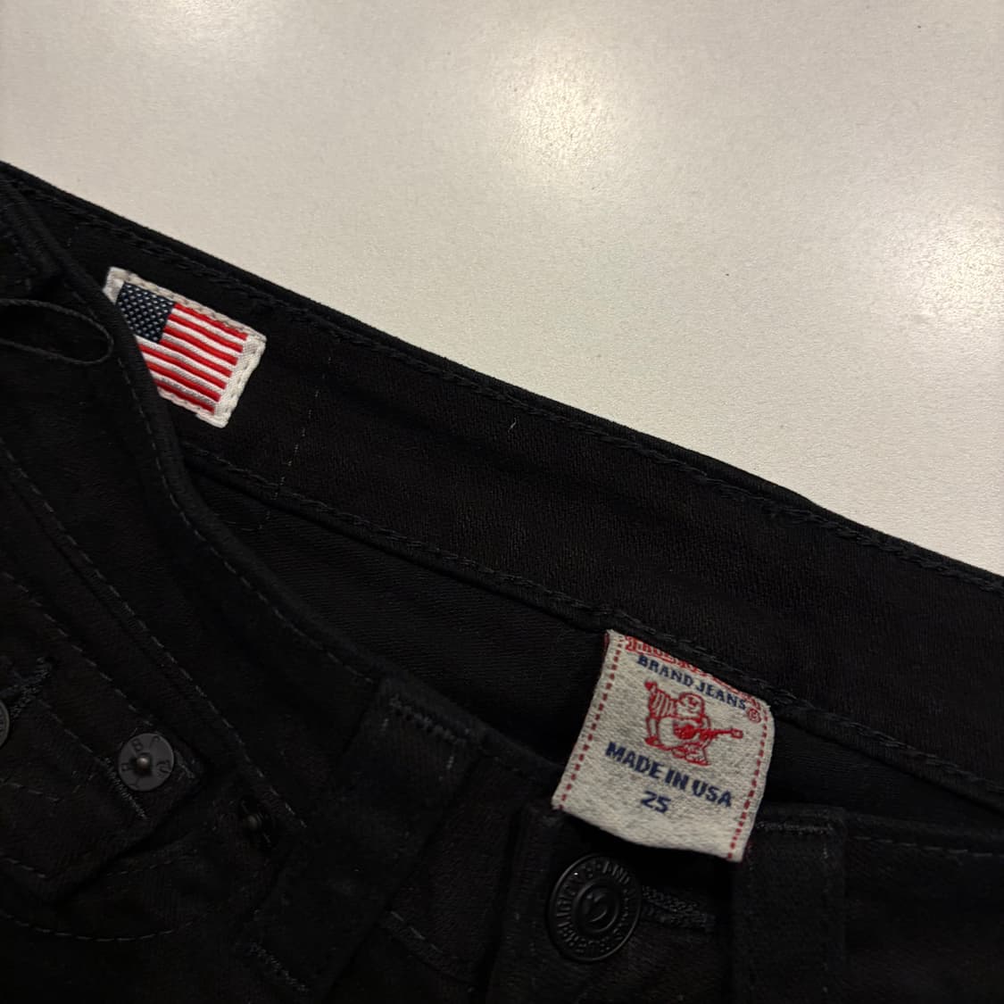 [25] 트루릴리젼 조이 블랙 부츠컷 청바지 데님 팬츠 D564 상품이미지8