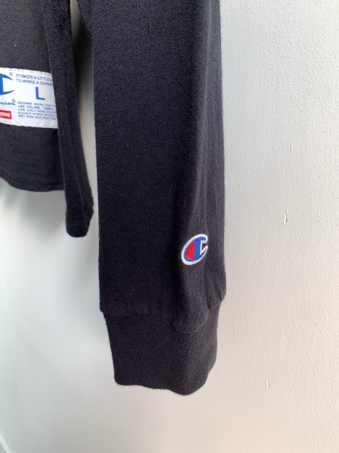 100 슈프림x챔피온 16ss 레터링 롱슬리브 상품이미지6