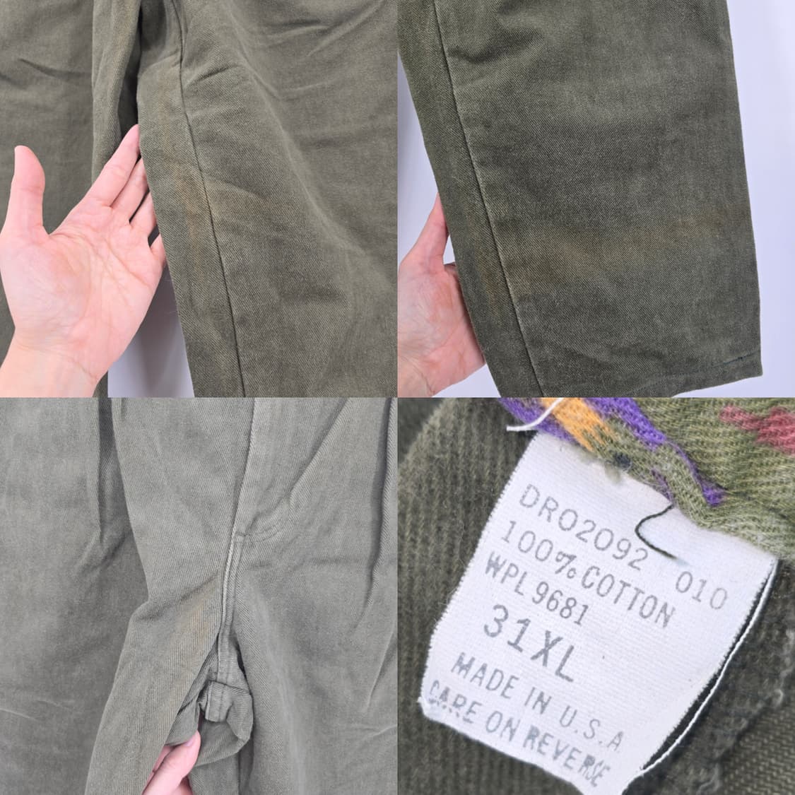 빈티지 카키 워크 팬츠 상품이미지8