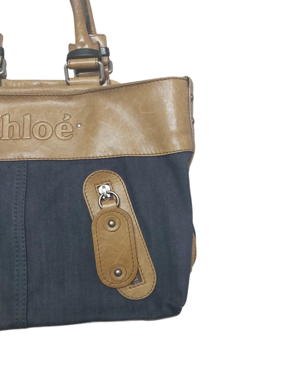 끌로에 인디고 블루 데님 토트백 (정품) 상품이미지4