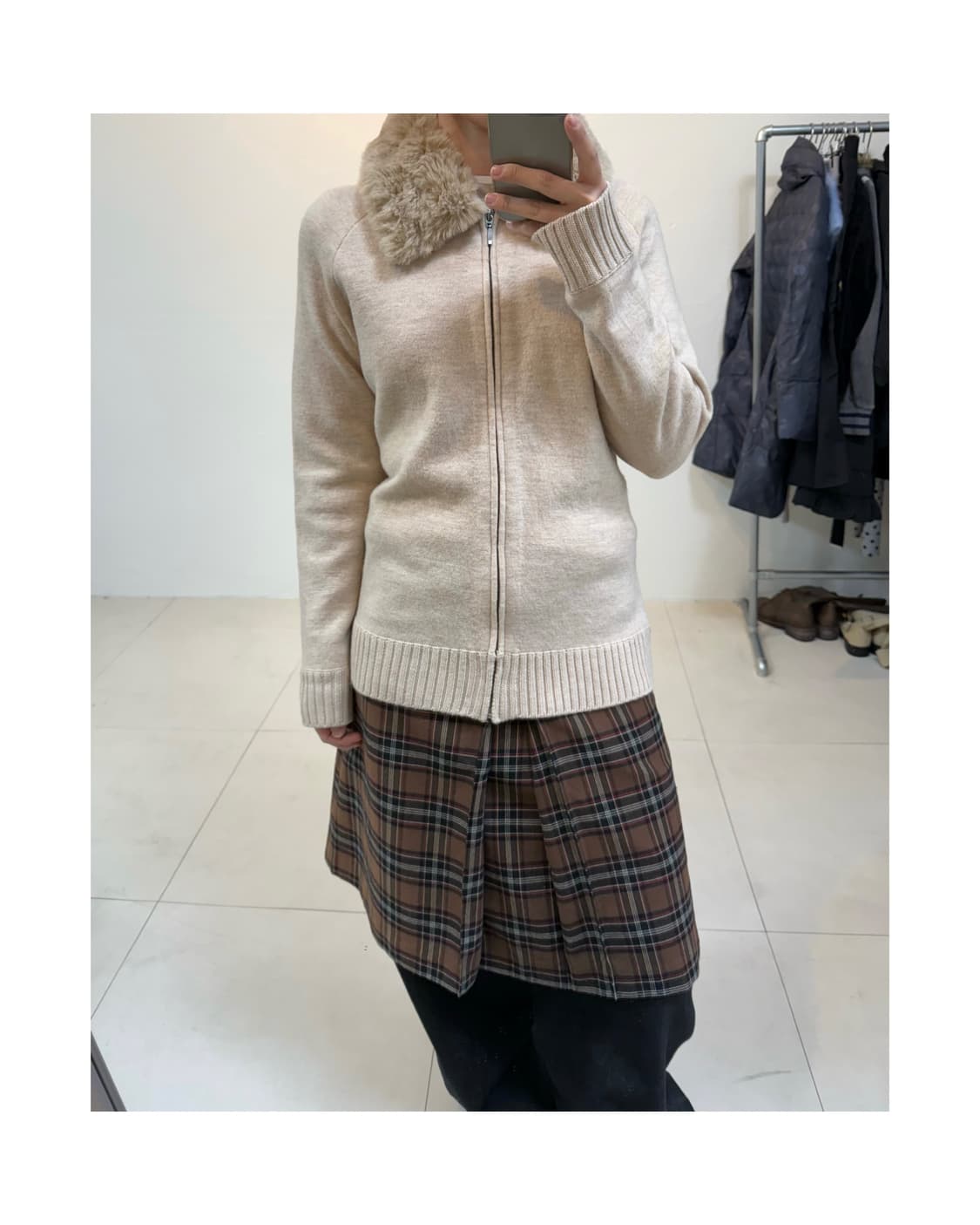 빈티지 니트 집업 상품이미지5