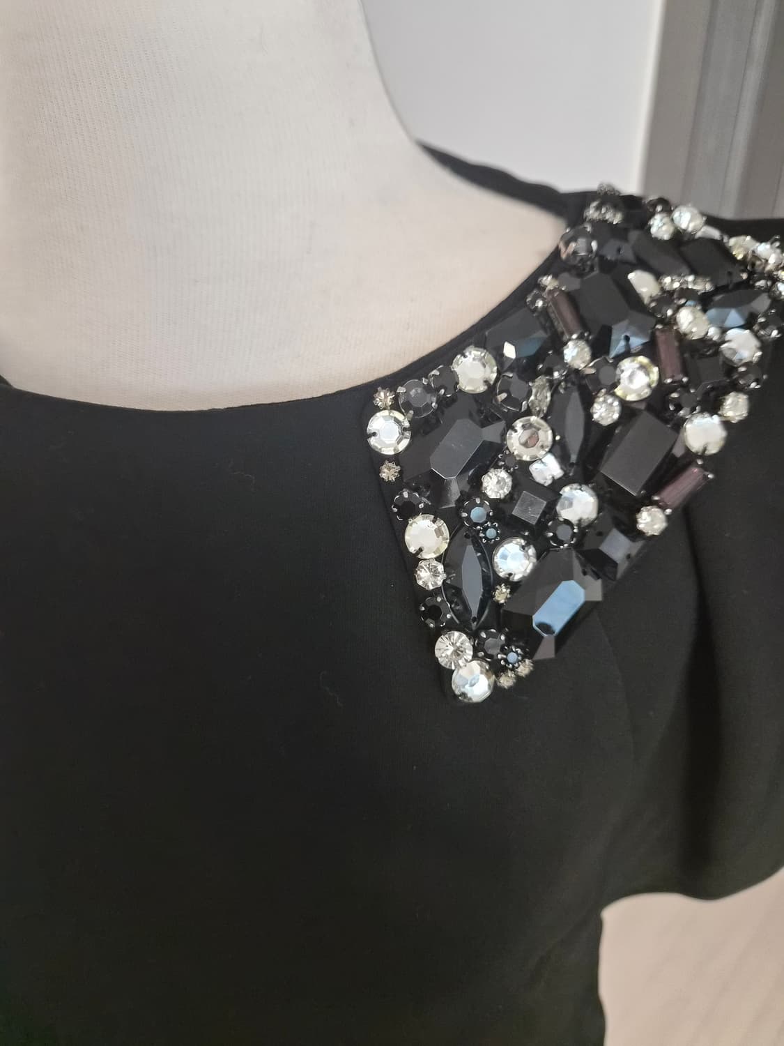 [Marchen] 마르헨 비즈 포인트 블랙 드레스 상품이미지3