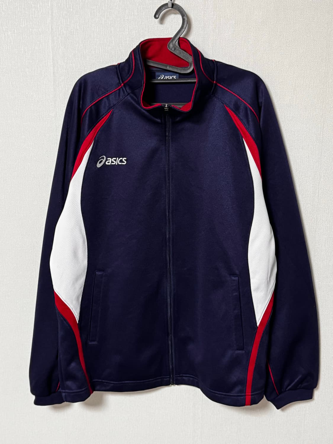 아식스 네이비 레드 화이트 올드스쿨 오버핏 져지 상품이미지2