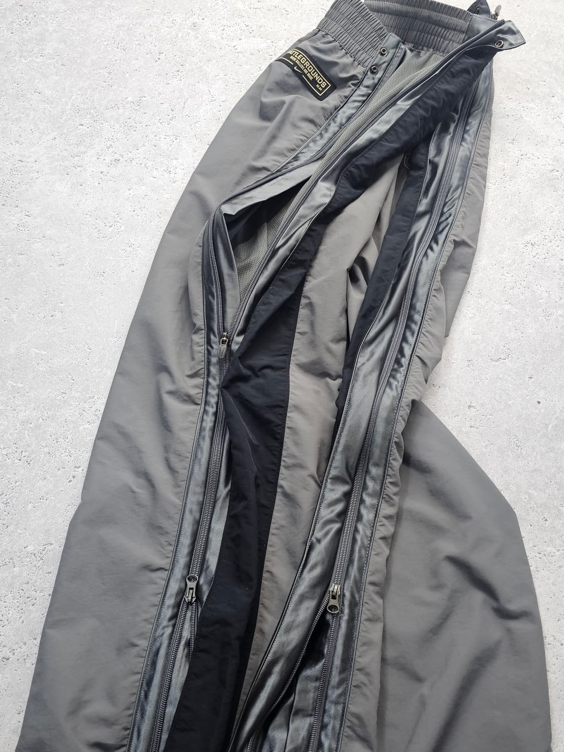 대장 나이키 그레이x블랙 트랙팬츠 바람막이 와이드 바지 상품이미지4