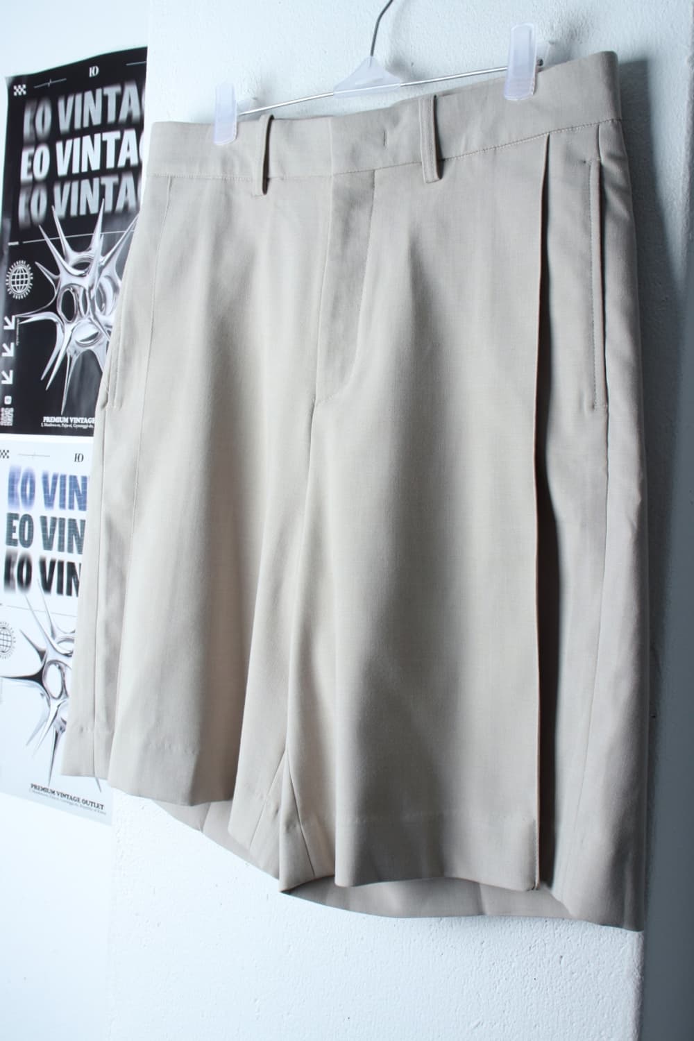 (L-XL) 파브레가 반바지 팬츠 원턱 베이지 놈코어 2사이즈-P9731 상품이미지1