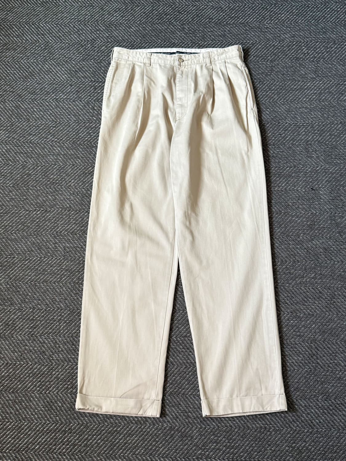 (34) 90s 폴로 랄프로렌 HAMMOND 더블 플리츠 치노팬츠 상품이미지1