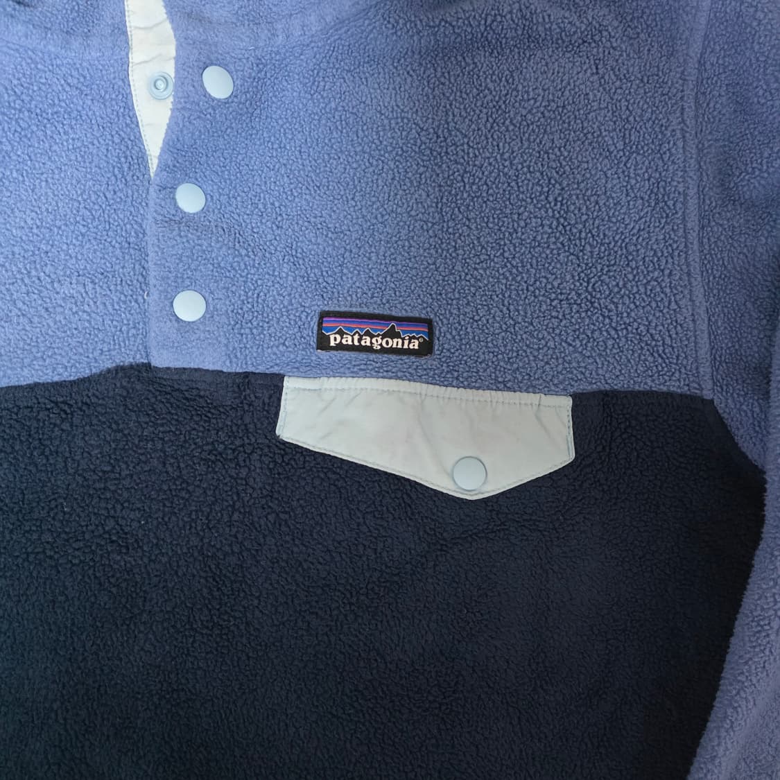 [L] 빈티지 파타고니아 신칠라 플리스 스냅 풀오버 마린블루 상품이미지3