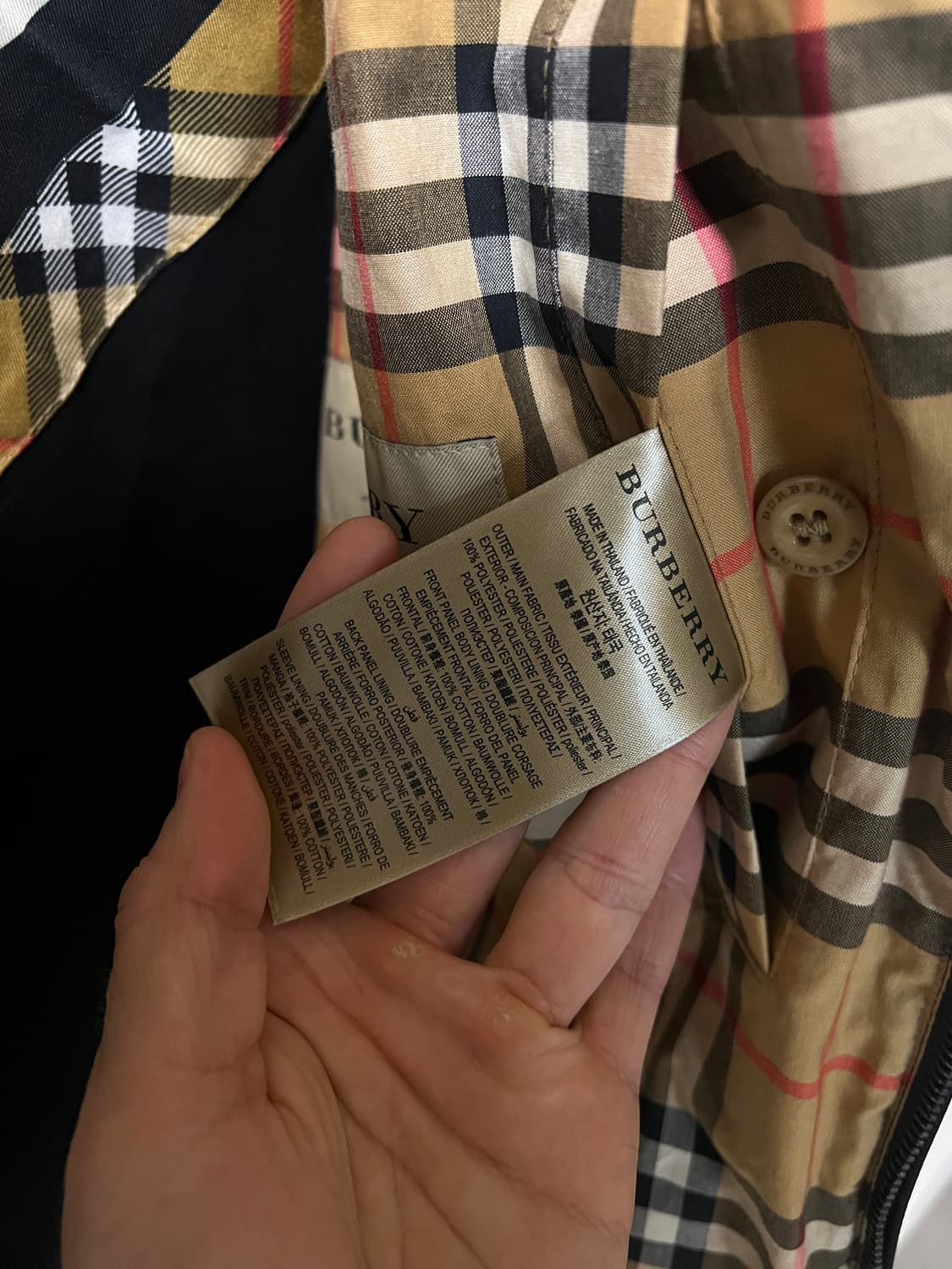 버버리 블루종 블랙 국내매장판 50 상품이미지6