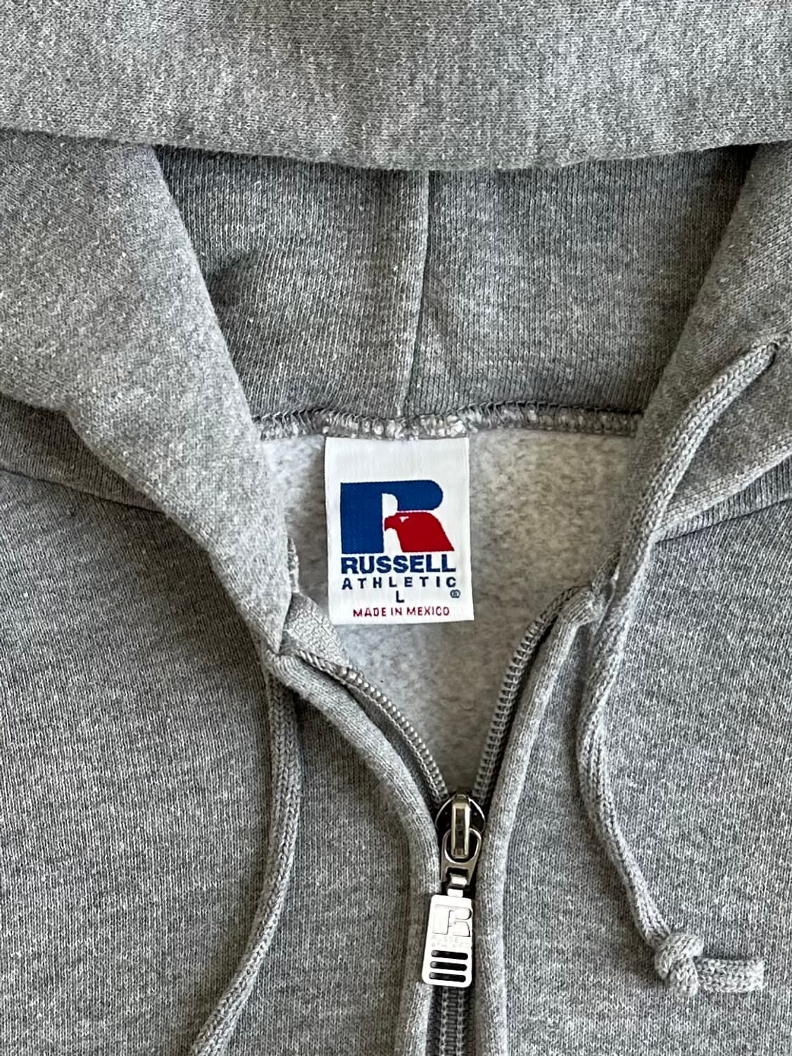 90s 빈티지 러셀 후드집업 그레이 L 상품이미지6