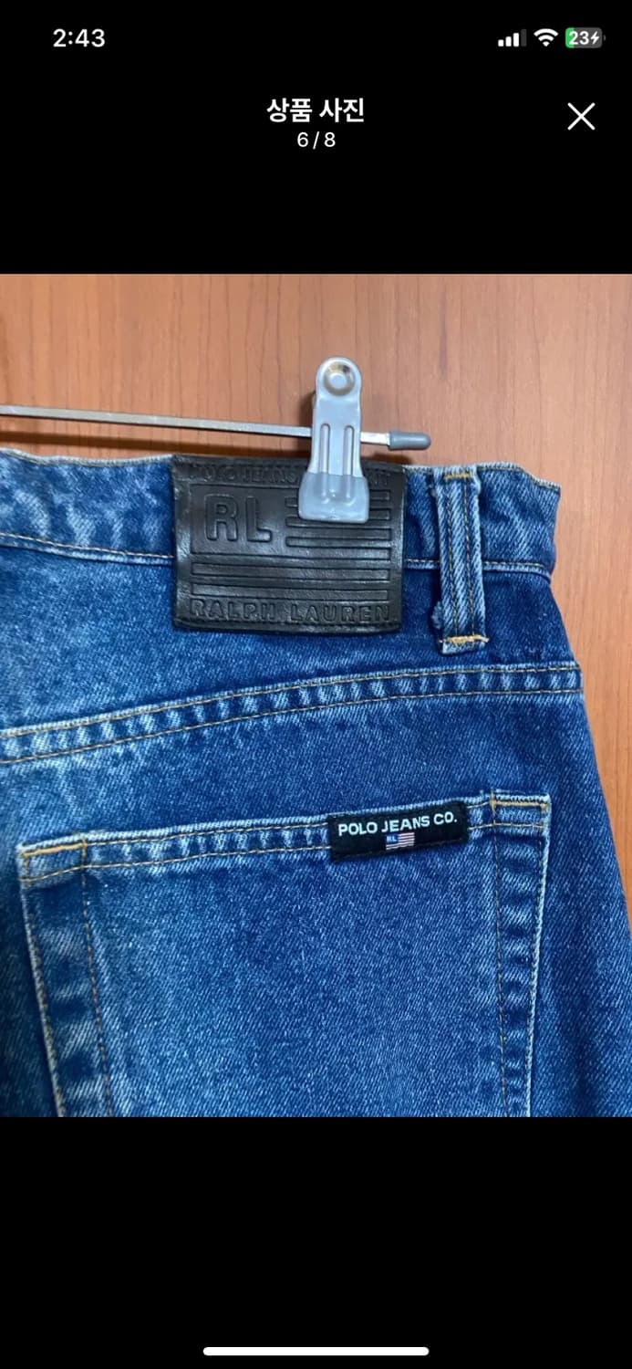 [POLO] 폴로진스 릴렉스드핏 데님팬츠 34사이즈 상품이미지6