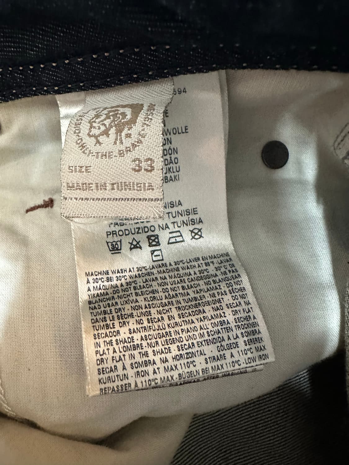 Diesel Krooley 데님 청바지 W33 L32 상품이미지8