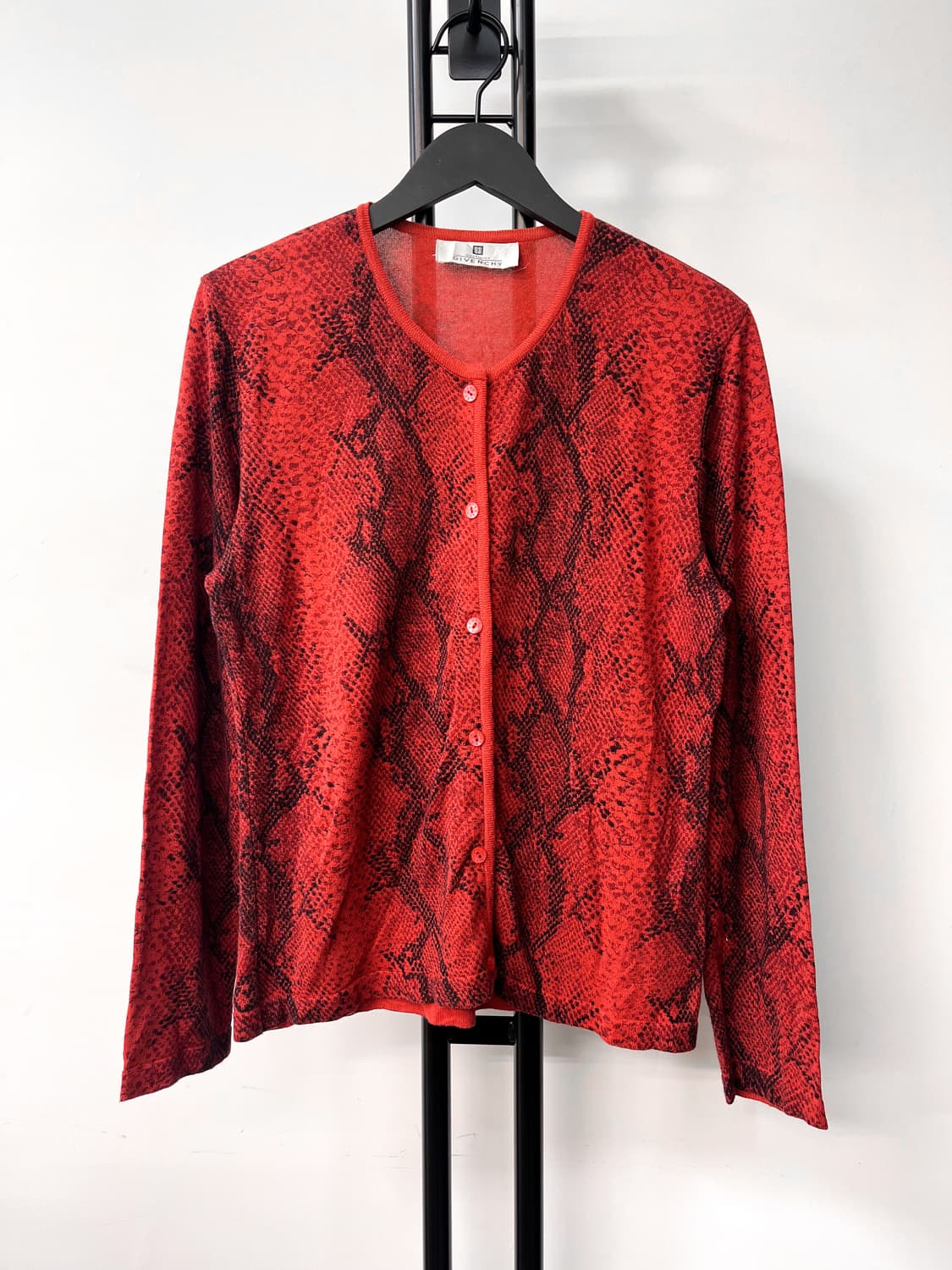 지방시 파이톤 패턴 가디건 상품이미지1