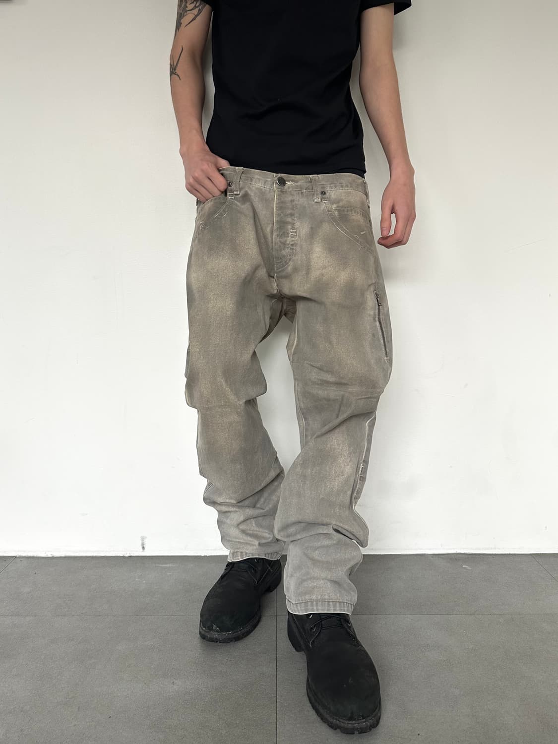 닐바렛 아카이브 더스트 그레이 데님팬츠 상품이미지1