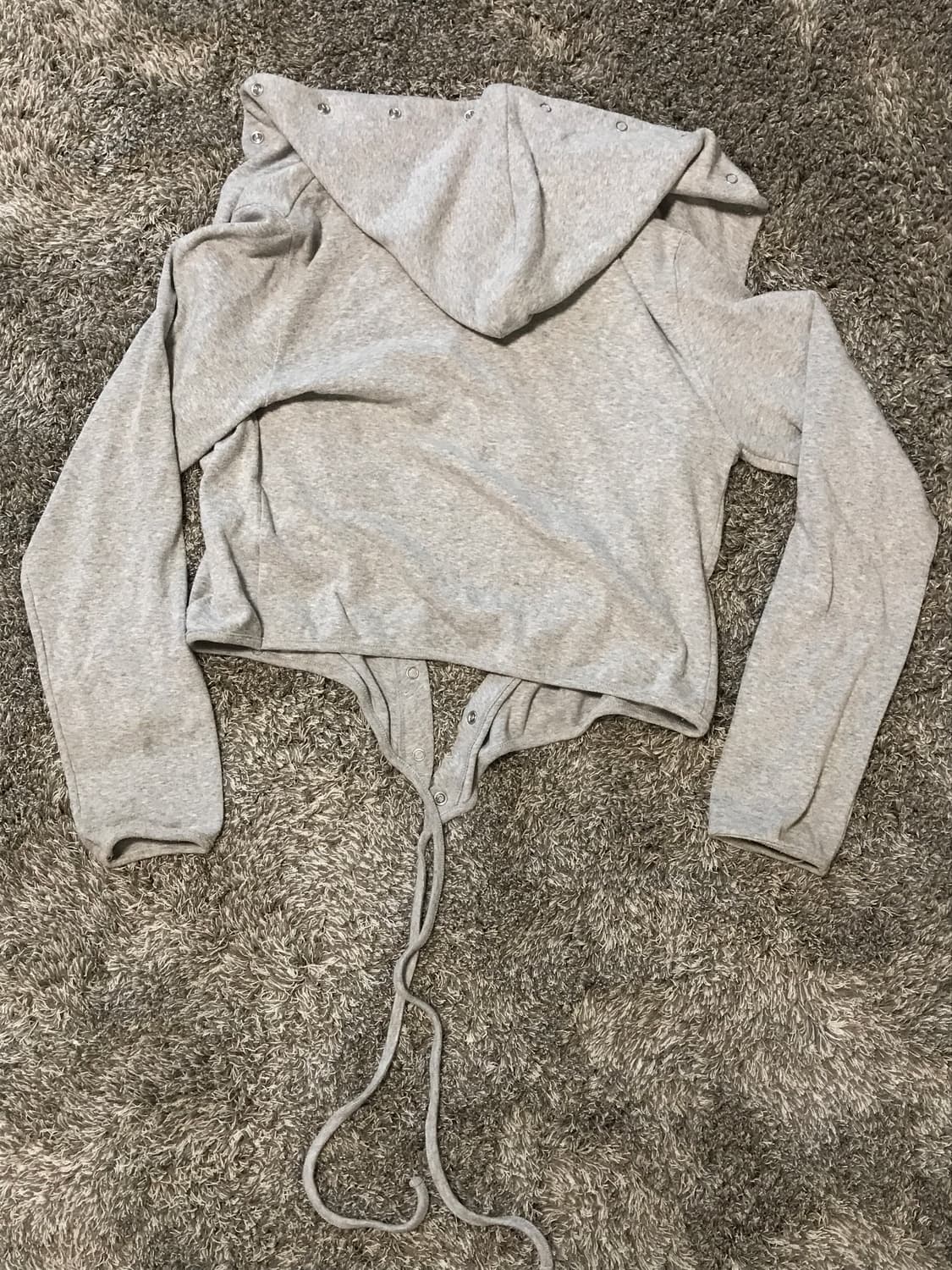 Cerric wrap hood cardigan gray 상품이미지2