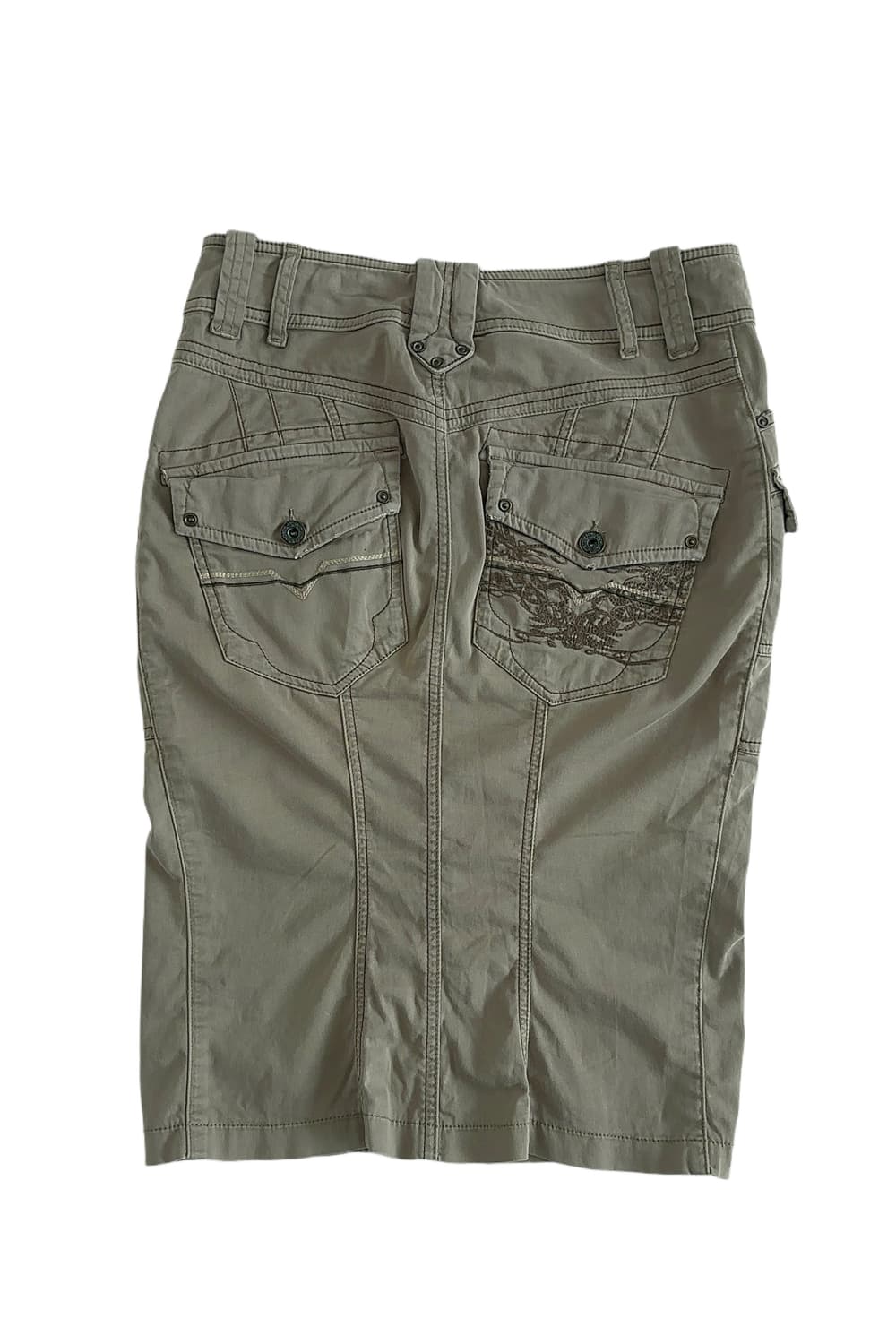 디젤 미디 스커트 베이지컬러 상품이미지2