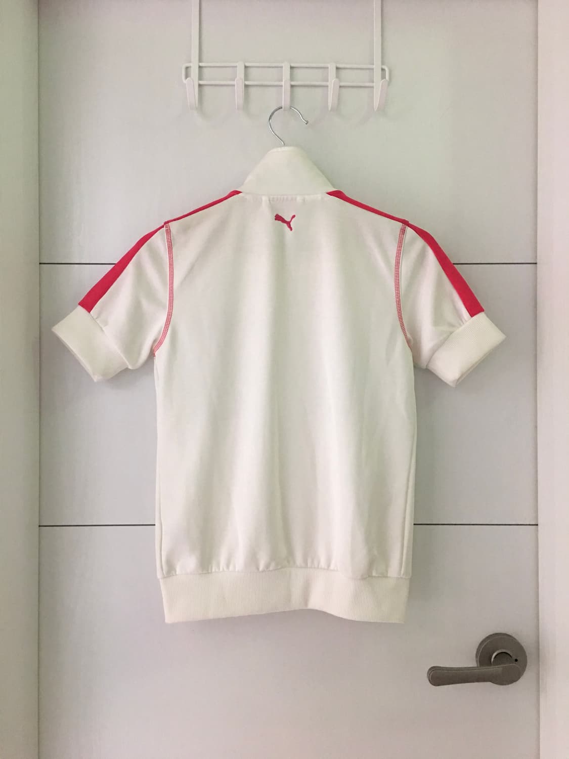 퓨마 화이트 핑크 반팔 져지 상품이미지2