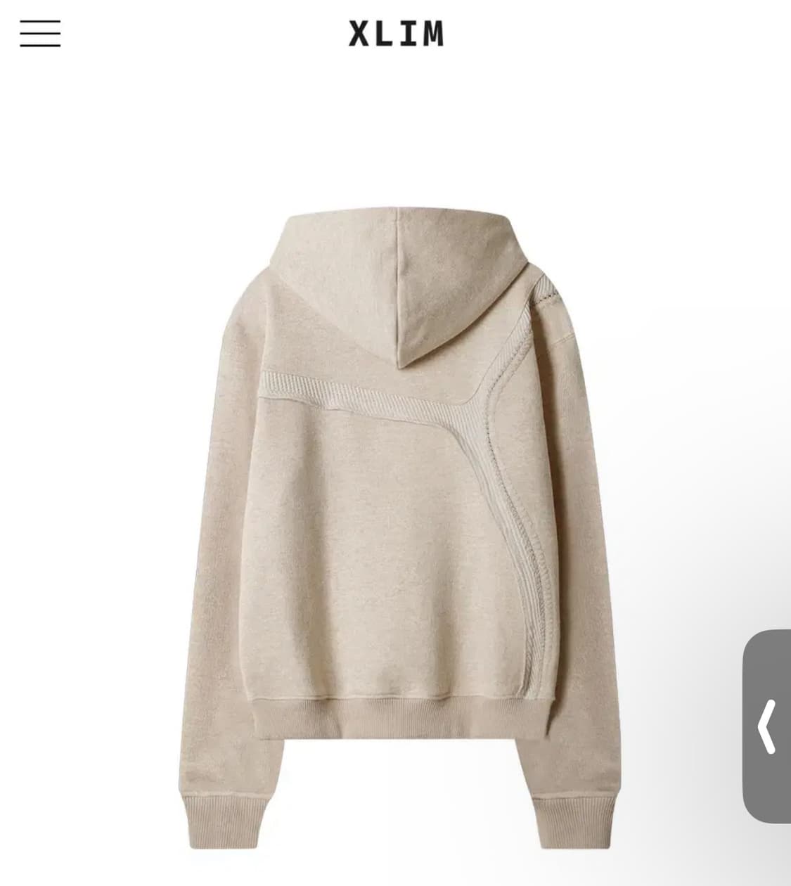 엑슬림 후드티 EP.6 01 HOODIE COLOR : BEIGE 상품이미지2