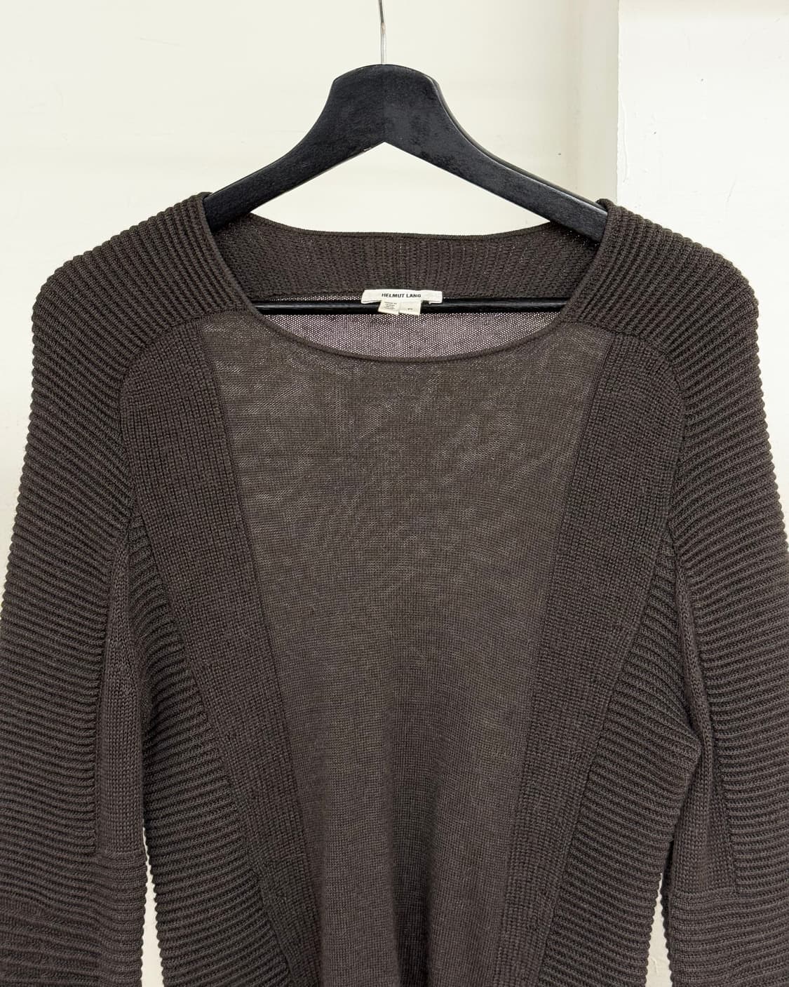 핼무트 랭 브라운 알파카 실크 블렌드 스웨터 상품이미지2