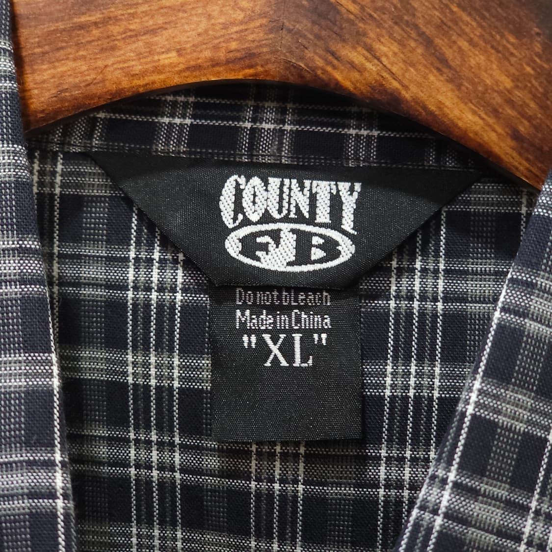 미사용품 COUNTY FB 오버핏 체크셔츠- XL 상품이미지8